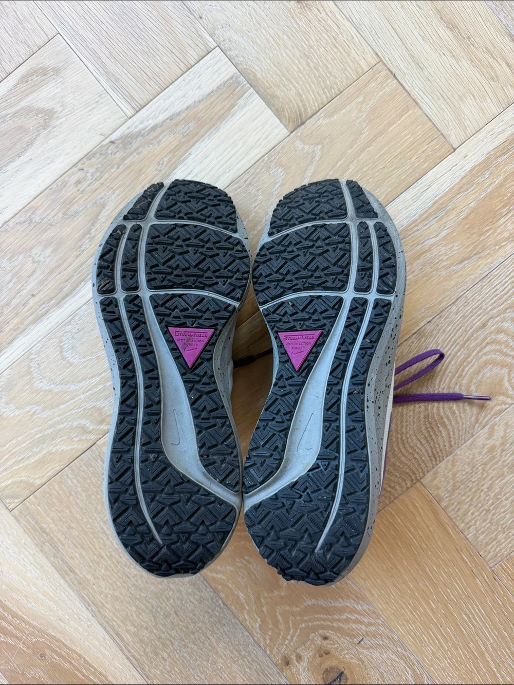 Nike Women’s Running Shoes - Grey with Purple Accents